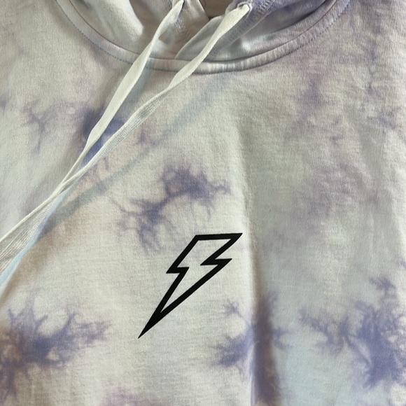 Barstool Chicks In The Office Tie Dye Cropped Hoodie - Size Medium - Picture 3 of 6